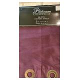 LR - Set of 6 Grommet Top Drapery Panels, Parker and Platinum Collection, 84 Inch Length
