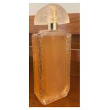 K - Lot of 6 Designer Perfume and Eau de Toilette Bottles - Lalique, Escada, Jessica McClintock, New West, Woven Cassis, Sensual Skinscent