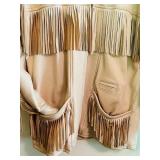 K - Mt. Julian Adventures Santa Fe Collection Leather Fringe Jacket Size M