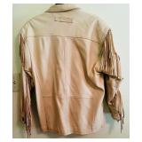 K - Mt. Julian Adventures Santa Fe Collection Leather Fringe Jacket Size M