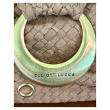 K - Elliott Lucca Woven Shoulder Bag with Gold Ring Detail