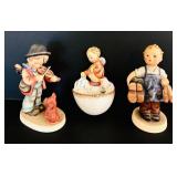 K - Set of 3 Vintage Goebel Hummel Figurines Germany