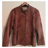 DR - Urban Tribe Patterned Suede Jacket Size Large