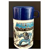 LR - Vintage Masters of the Universe Aladdin Thermos and Itchy & Scratchy Show Watch Set