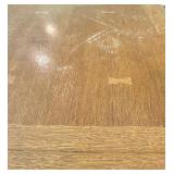 Mission Style Kitchen Table with Leaves and 6 Chairs