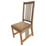 Mission Style Kitchen Table with Leaves and 6 Chairs