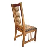 Mission Style Kitchen Table with Leaves and 6 Chairs