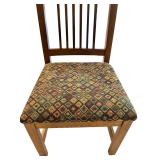 Mission Style Kitchen Table with Leaves and 6 Chairs