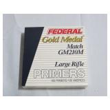 Federal Gold Medal No. 210M Large Rifle Match Primers -100 Count - Large Rifle