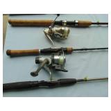 Mixed Lot of Rod and Reel Combos and Fishing Rods