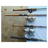 Mixed Lot of Rod and Reel Combos and Fishing Rods