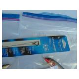 Mixed Lot of 2 - Rapala #9 Countdown, 2 - #9 Rapala Floating Rap and 3 Pack of Leaders