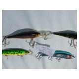 Mixed Lot of 4 - Rapala #9 Deep Runner Shad Raps