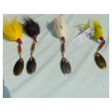 Mixed Lot of 4 - Mepps Musky Killer Spinners