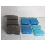 Mixed Lot of 8 Plastic Ammo Storage Boxes