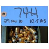 44 Caliber 240Gr Lead Tip Hollow Point w/ Cannelure Unknown Manufacturer