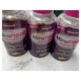 3 Miralax Mire Fiber Gummies...
