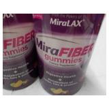 3 Miralax Mire Fiber Gummies...