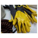 Garden Hose, Sprayer, and Gloves...