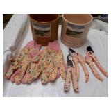 Planters, Garden Gloves and Garden ...