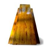 Large Hand Crafted Wood Farmhouse Style Table with Matching Benches