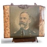 Antique Rotating Victorian Photo Album On Ornate Brass Stand - Includes a Harry Shepard Photograph from Early 1900