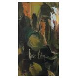 Rose Edin Framed Floral Oil Painting