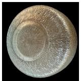 Vintage Indiana Glass Crystal Ice Clear Tree Bark Glass Bowl