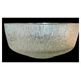 Vintage Indiana Glass Crystal Ice Clear Tree Bark Glass Bowl