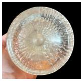 Vintage Indiana Glass Crystal Ice Clear Tree Bark Footed 6” Goblets - Set of 9