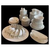 Large Sango Larchmont Japan Fine China Dinnerware Set with Cups and Serving Pieces