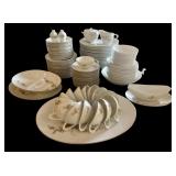 Large Sango Larchmont Japan Fine China Dinnerware Set with Cups and Serving Pieces