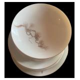 Large Sango Larchmont Japan Fine China Dinnerware Set with Cups and Serving Pieces