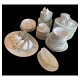 Large Sango Larchmont Japan Fine China Dinnerware Set with Cups and Serving Pieces