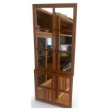 Set of 4 Window Pane Style Wooden Mirrors