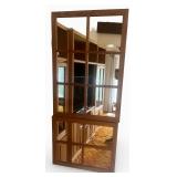 Set of 4 Window Pane Style Wooden Mirrors