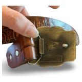 3M Co. 1902 Limited Edition Leather Commemorative Belt with Fire Dept Motif