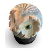 Vintage Wood & Stone Owl Decor