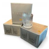 Fostoria Heritage Collection Lead Crystal Double Old Fashioned Glasses - 3 Sets of 4