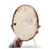 Set of 2 Vintage Mushroom Wall Plaques Ceramic and Resin