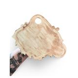 Set of 2 Vintage Mushroom Wall Plaques Ceramic and Resin