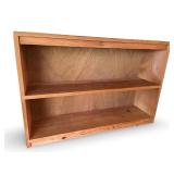 Pine Wood 2-Shelf Bookcase
