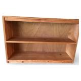 Pine Wood 2-Shelf Bookcase