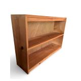 Pine Wood 2-Shelf Bookcase