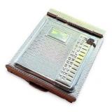 Vintage Mid Century Pocket-Sized Rolodex - Gold Tone Metal Case