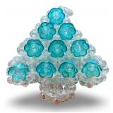 Set of 3 Beaded Holiday Figurines - Poodle, Christmas Tree, and Candle