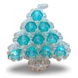 Set of 3 Beaded Holiday Figurines - Poodle, Christmas Tree, and Candle