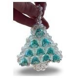 Set of 3 Beaded Holiday Figurines - Poodle, Christmas Tree, and Candle