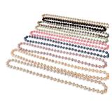 Set of 9 Silk Thread Bead Necklaces in Assorted Colors