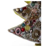 Vintage Jewelry Christmas Tree Art with Jewelry, Brooches & Beads